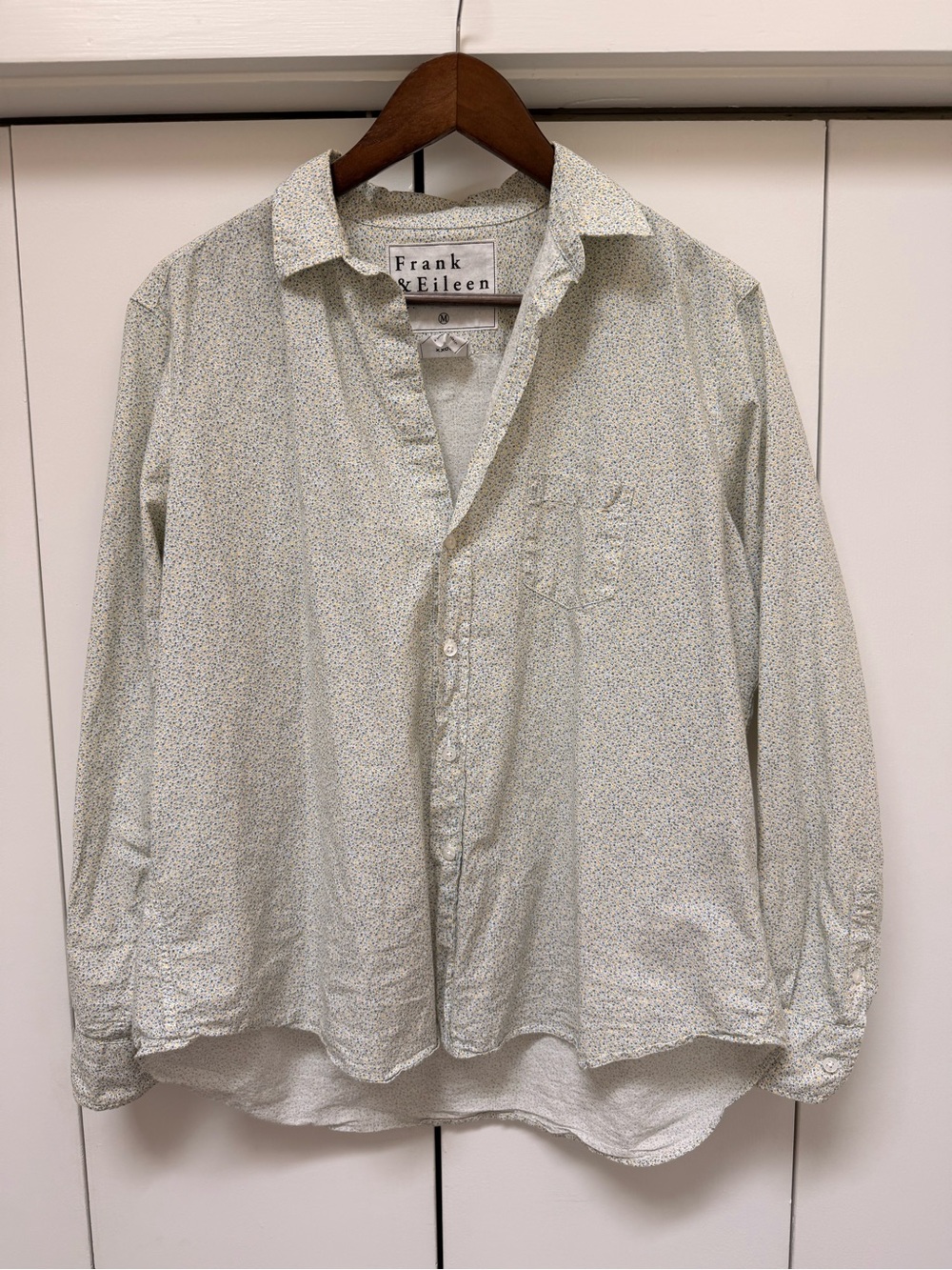 Frank & Eileen “Eileen” Micro-Floral Print Button-Up Shirt